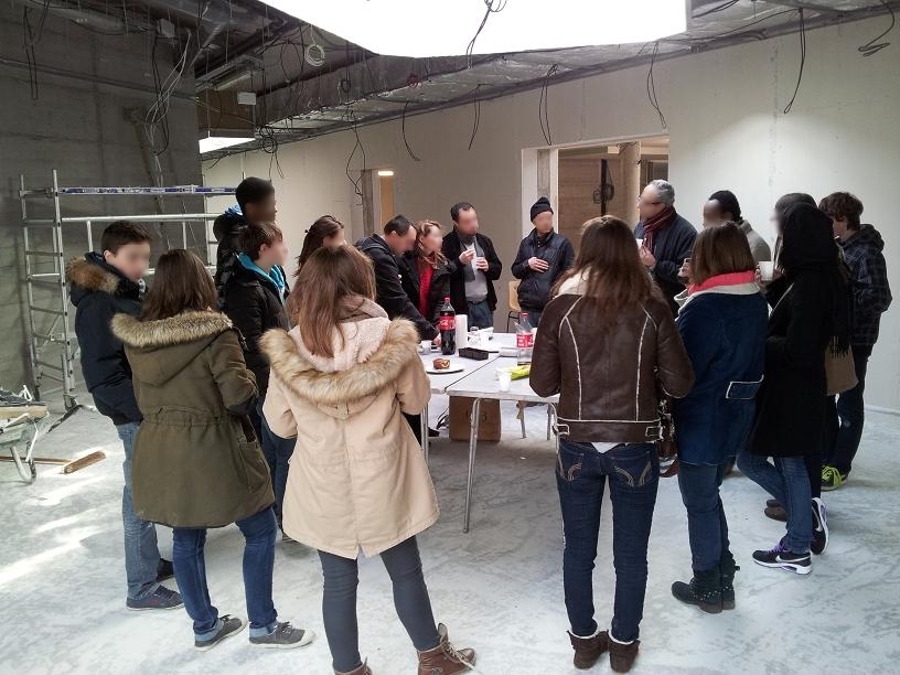 Visite du chantier de la mosquée - Groupe d'aumônerie catholique - 08/02/2014